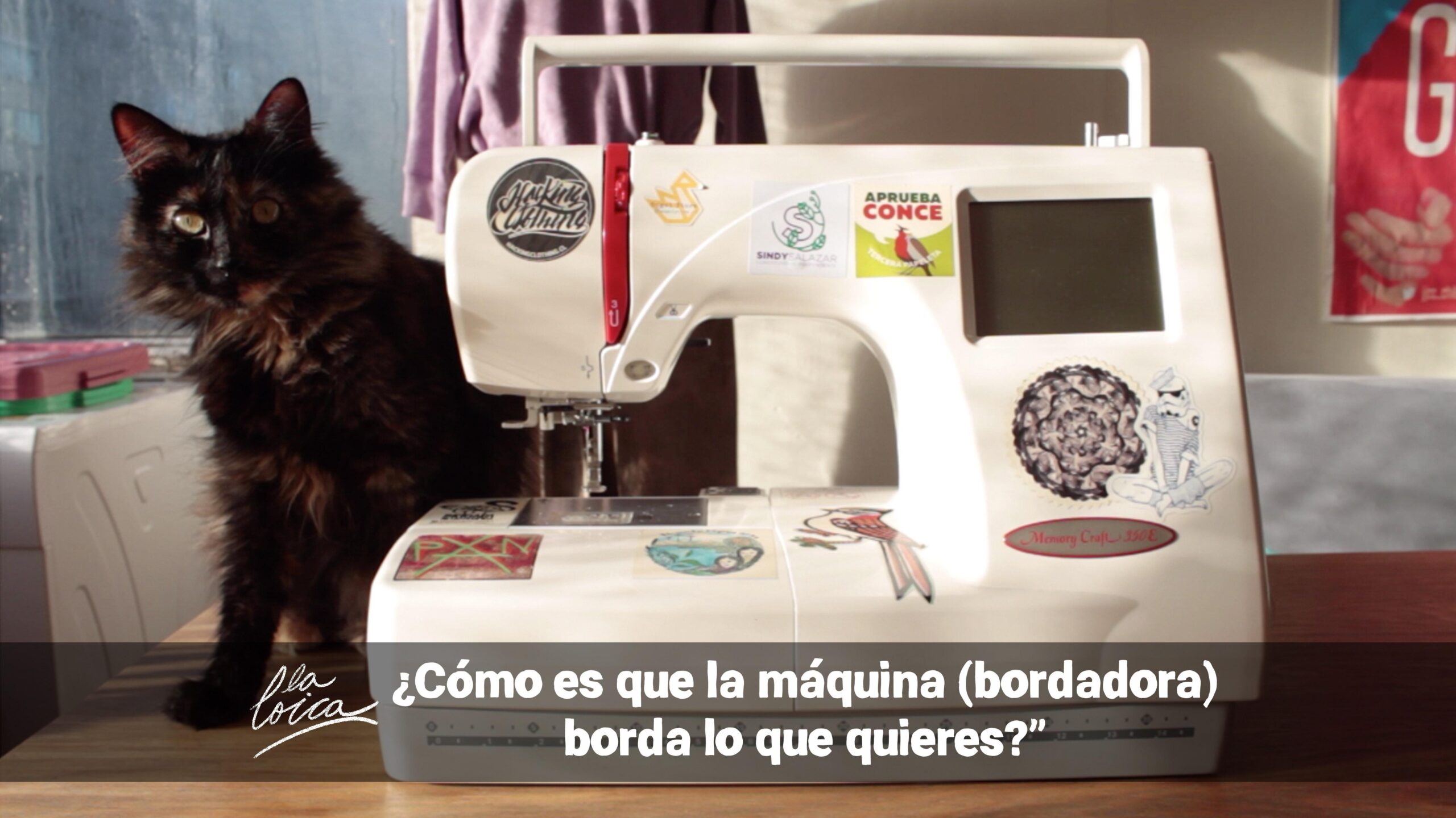 ¿Cómo es que la máquina (bordadora) borda lo que quieres?